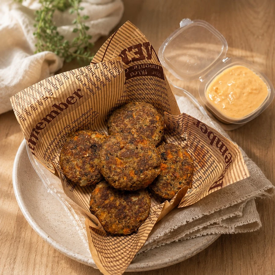 HeartPaw Patty - Chicken liver patty with creamy butternut sauce