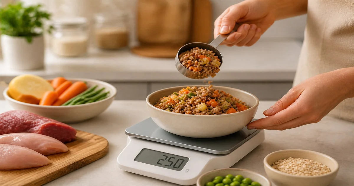 Dog Food Portion Guide | Pawby Kitchen