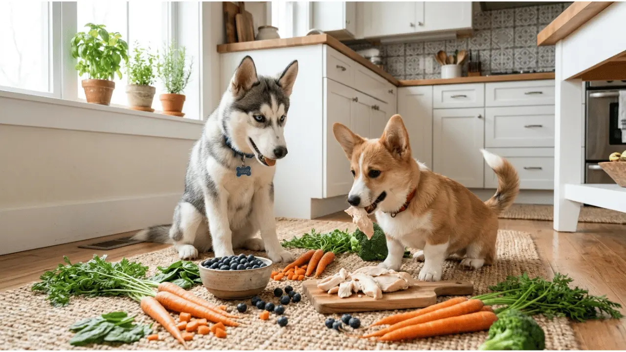 What human foods can dogs eat